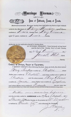Click to see DR 6 T-13 of Marriage Certificates (DR 6 T)
