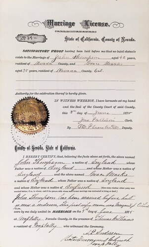 Click to see DR 6 T-14 of Marriage Certificates (DR 6 T)