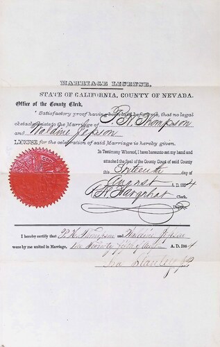 Click to see DR 6 T-15 of Marriage Certificates (DR 6 T)