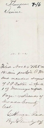 Click to see DR 6 T-16 of Marriage Certificates (DR 6 T)