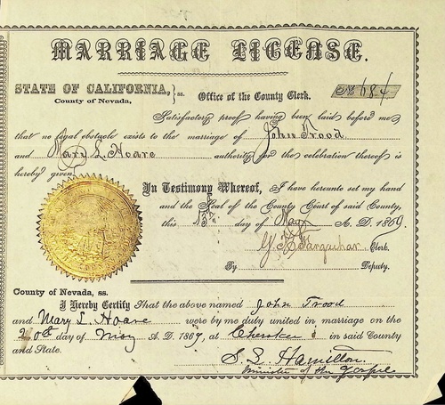 Click to see DR 6 T-25 of Marriage Certificates (DR 6 T)