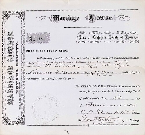 Click to see DR 6 T-27 of Marriage Certificates (DR 6 T)