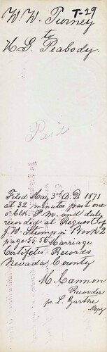 Click to see DR 6 T-29 of Marriage Certificates (DR 6 T)