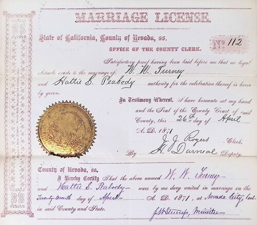 Click to see DR 6 T-29 of Marriage Certificates (DR 6 T)