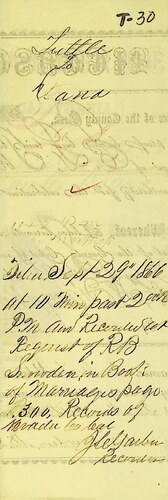 Click to see DR 6 T-30 of Marriage Certificates (DR 6 T)