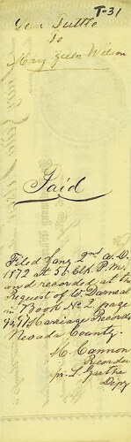Click to see DR 6 T-31 of Marriage Certificates (DR 6 T)