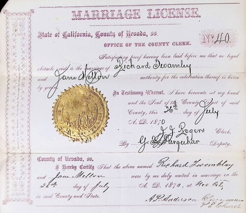 Click to see DR 6 T-32 of Marriage Certificates (DR 6 T)