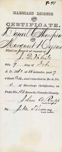 Click to see DR 6 T-41 of Marriage Certificates (DR 6 T)