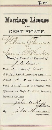Click to see DR 6 T-44 of Marriage Certificates (DR 6 T)