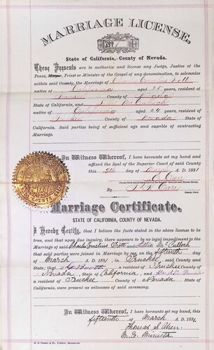 Click to see DR 6 T-45 of Marriage Certificates (DR 6 T)