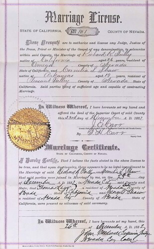 Click to see DR 6 T-47 of Marriage Certificates (DR 6 T)