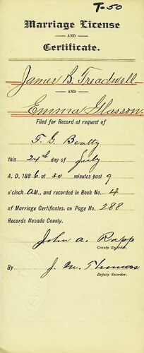 Click to see DR 6 T-50 of Marriage Certificates (DR 6 T)