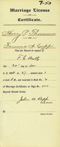 Click to see DR 6 T-53 of Marriage Certificates (DR 6 T)