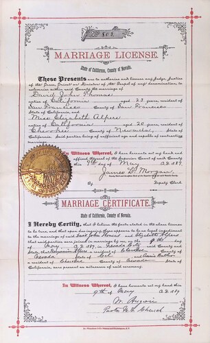 Click to see DR 6 T-56 of Marriage Certificates (DR 6 T)