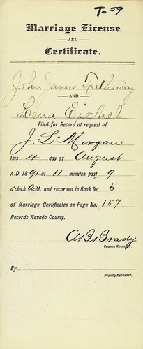Click to see DR 6 T-59 of Marriage Certificates (DR 6 T)