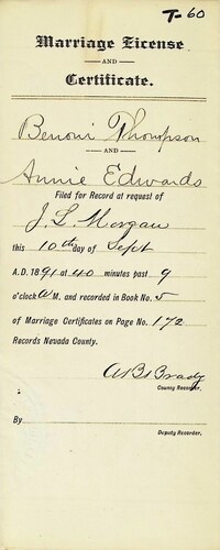 Click to see DR 6 T-60 of Marriage Certificates (DR 6 T)
