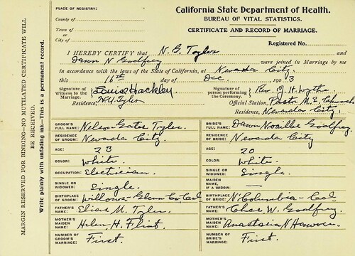 Click to see DR 6 T-64 of Marriage Certificates (DR 6 T)