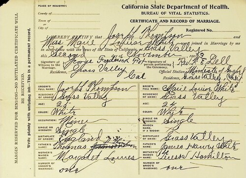 Click to see DR 6 T-65 of Marriage Certificates (DR 6 T)