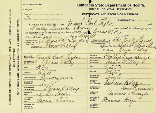 Click to see DR 6 T-69 of Marriage Certificates (DR 6 T)