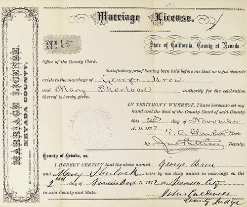 Click to see DR 6 U-2 of Marriage Certificates (DR 6 U)