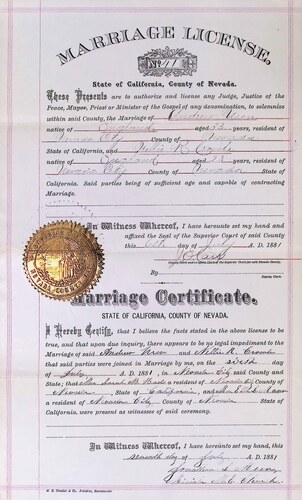Click to see DR 6 U-4 of Marriage Certificates (DR 6 U)