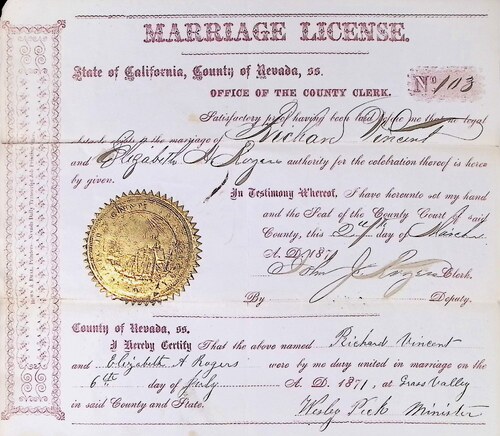 Click to see DR 6 V-5 of Marriage Certificates (DR 6 V)