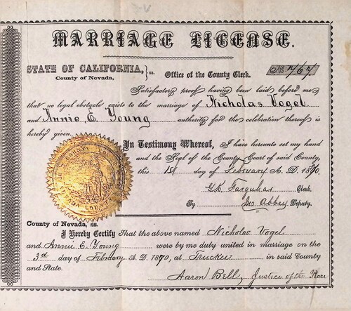 Click to see DR 6 V-8 of Marriage Certificates (DR 6 V)