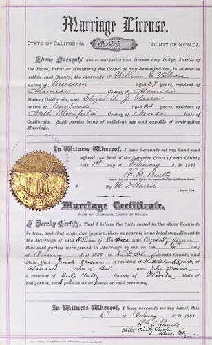 Click to see DR 6 V-12 of Marriage Certificates (DR 6 V)