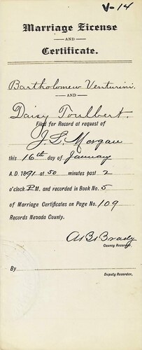 Click to see DR 6 V-14 of Marriage Certificates (DR 6 V)