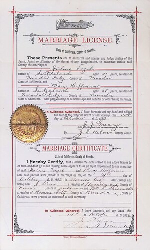 Click to see DR 6 V-17 of Marriage Certificates (DR 6 V)