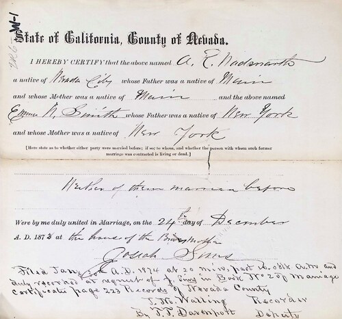 Click to view Marriage Certificates (DR 6 W) Marriage Certificates (DR 6 W)