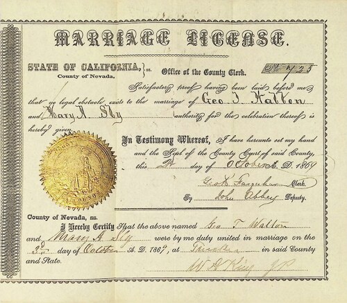 Click to see DR 6 W-7 of Marriage Certificates (DR 6 W)