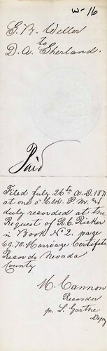 Click to see DR 6 W-15 of Marriage Certificates (DR 6 W)