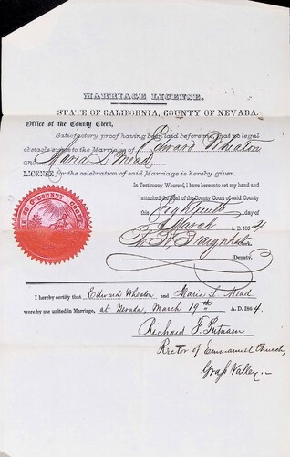 Click to see DR 6 W-22 of Marriage Certificates (DR 6 W)