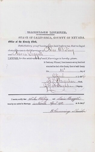 Click to see DR 6 W-25 of Marriage Certificates (DR 6 W)