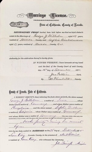Click to see DR 6 W-28 of Marriage Certificates (DR 6 W)