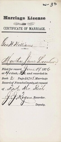 Click to see DR 6 W-32 of Marriage Certificates (DR 6 W)