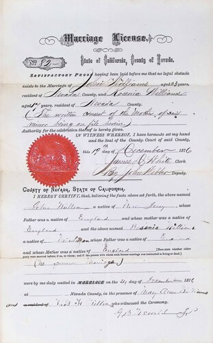 Click to see DR 6 W-35 of Marriage Certificates (DR 6 W)