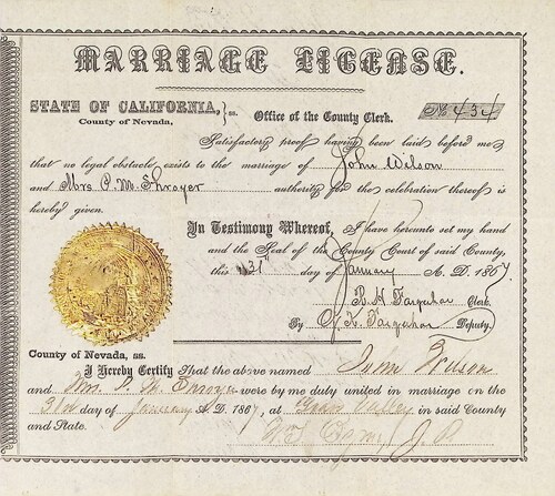 Click to see DR 6 W-39 of Marriage Certificates (DR 6 W)