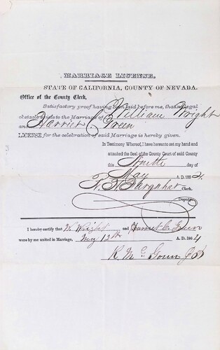 Click to see DR 6 W-49 of Marriage Certificates (DR 6 W)