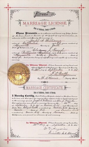 Click to see DR 6 W-52 of Marriage Certificates (DR 6 W)