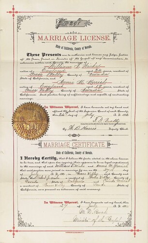 Click to see DR 6 W-55 of Marriage Certificates (DR 6 W)