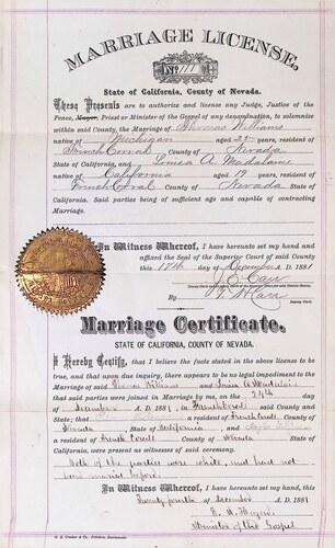 Click to see DR 6 W-75 of Marriage Certificates (DR 6 W)