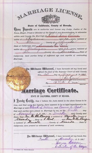 Click to see DR 6 W-76 of Marriage Certificates (DR 6 W)