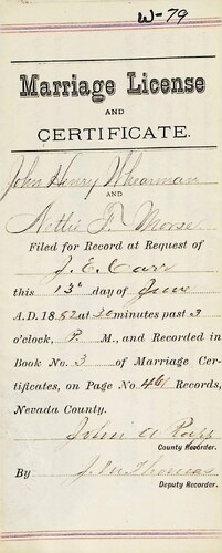 Click to see DR 6 W-79 of Marriage Certificates (DR 6 W)