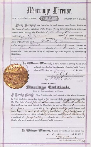 Click to see DR 6 W-79 of Marriage Certificates (DR 6 W)