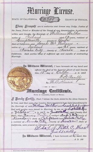 Click to see DR 6 W-80 of Marriage Certificates (DR 6 W)