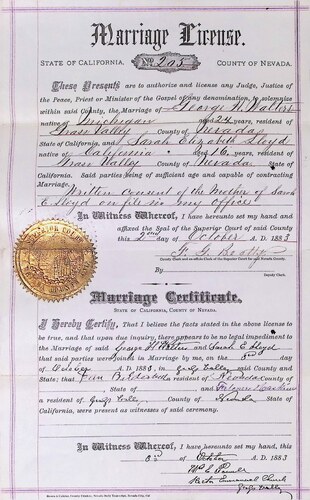 Click to see DR 6 W-81 of Marriage Certificates (DR 6 W)