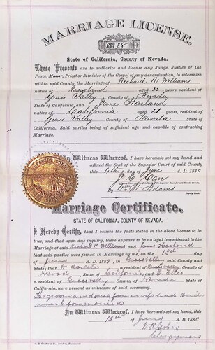 Click to see DR 6 W-83 of Marriage Certificates (DR 6 W)