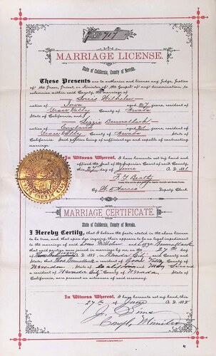 Click to see DR 6 W-85 of Marriage Certificates (DR 6 W)